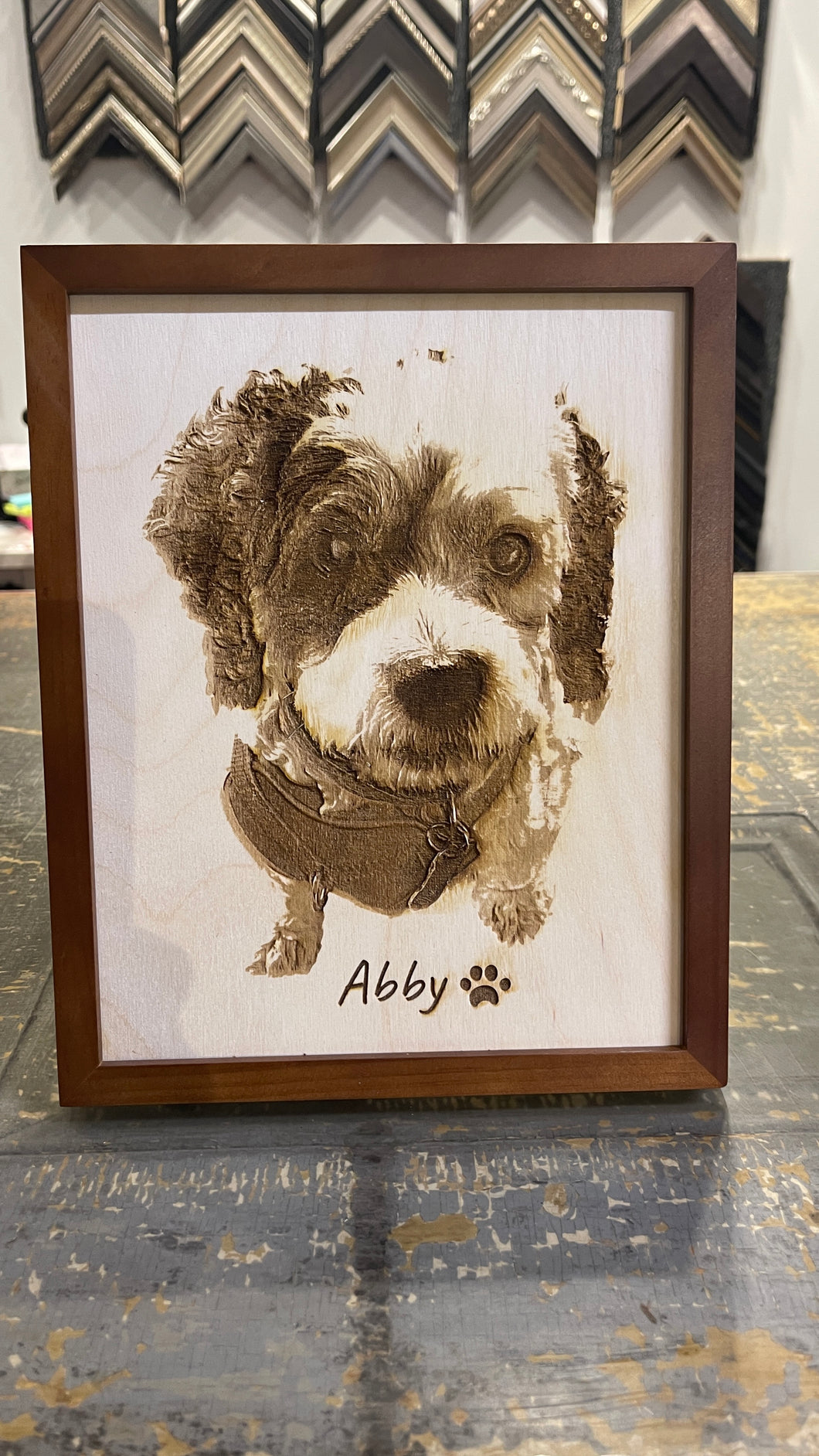Wood engraved Pet Portraits! Starting at $40 ($20 deposit to start)